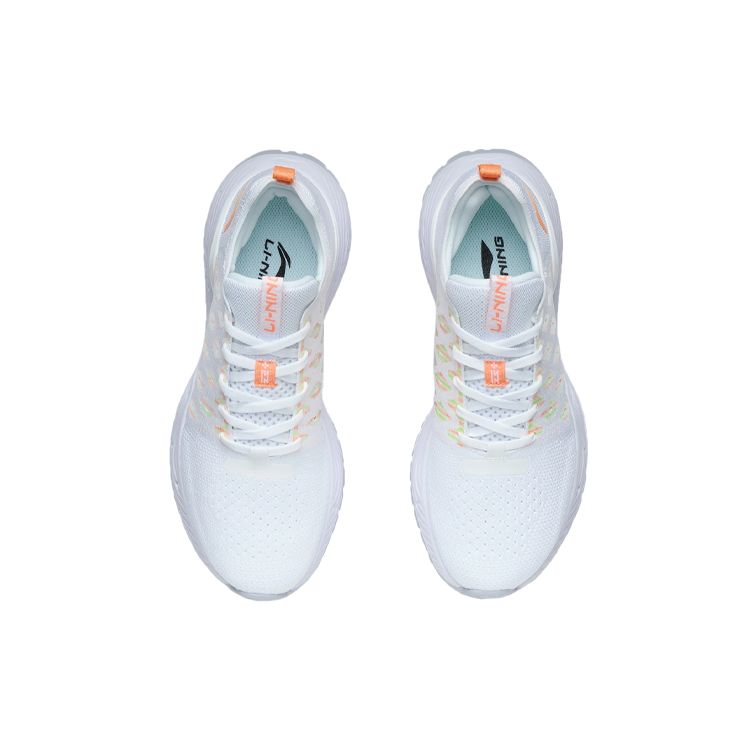 Li-Ning Soft White Neon Apricot Women Sneakers Standard-White ARSR020-2
