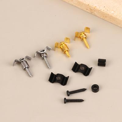 2pairs/Set Guitar String Trees Retainers Electric Guitar With Screw String Guides Gold/Silver/Black Choose Guitar Accessories