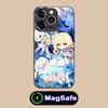Game GI Lumine Glass MagSafe Mobile Phone Case for iPhone 17 16 15 14 13 12 11 Air Pro Max Plus Mini Colorful Cover