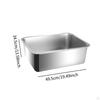 Cat Litter Box Toilet Stainless Steel Open Pan for Small Cats