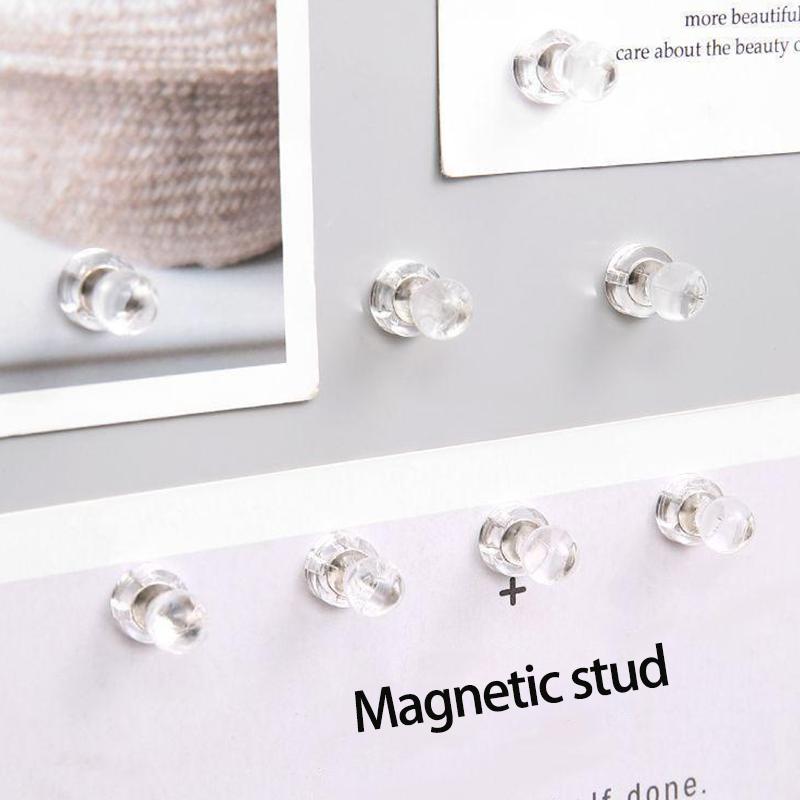 Transparent Magnetic Pins Magnetic Whiteboard Decorative Pins Suitable for refrigerators, storage cabinets, and offices
