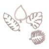 4PCS Non-Stick Cookie Cutters Leaf Cutting Mold Compact Fondant Cutters  Cake Decorating