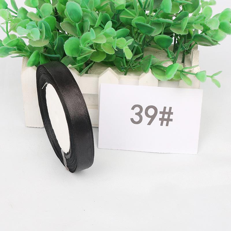 Satin Ribbon: 1cm Gift Box, Bookmark, Wedding Candy Box, Bow with Tag Webbing
