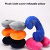 U-shaped Neck Pillow Inflatable Memory Foam for Fatigue Relief Ideal Travel Flight Headrest Comfortable Sleep Support Cushion