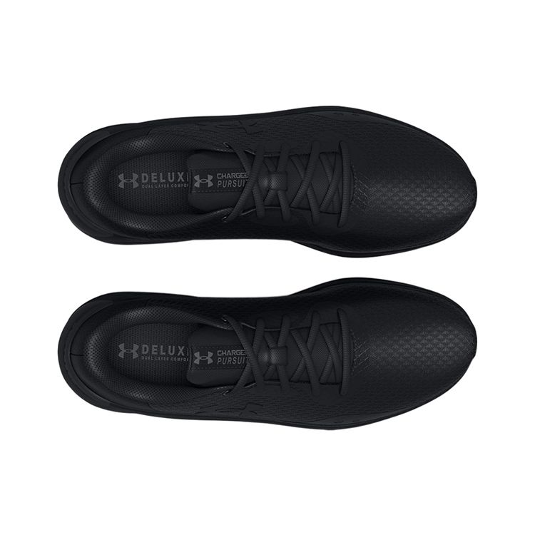 Under Armour Charged Pursuit 3 4E Wide Triple Black Men Sneakers 3025801-002
