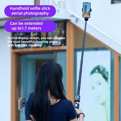 Bezprzewodowy kijek do selfie Statyw z małym ekranem do przesyłania obrazu Monitor selfie Pilot Bluetooth Do selfie ze smartfonem