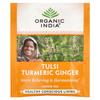 Organic India Tulsi Turmeric Ginger Tea, Caffeine-Free, 18 Tea Bags, 34.2g (1.2oz)