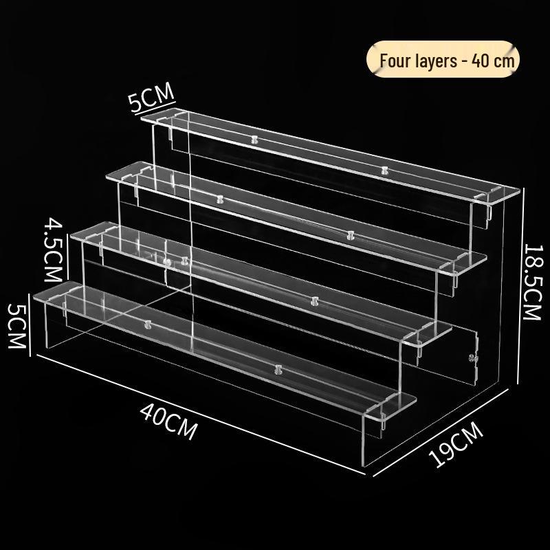 Transparent Multilayer Acrylic Display Stand for Figurines and Dolls