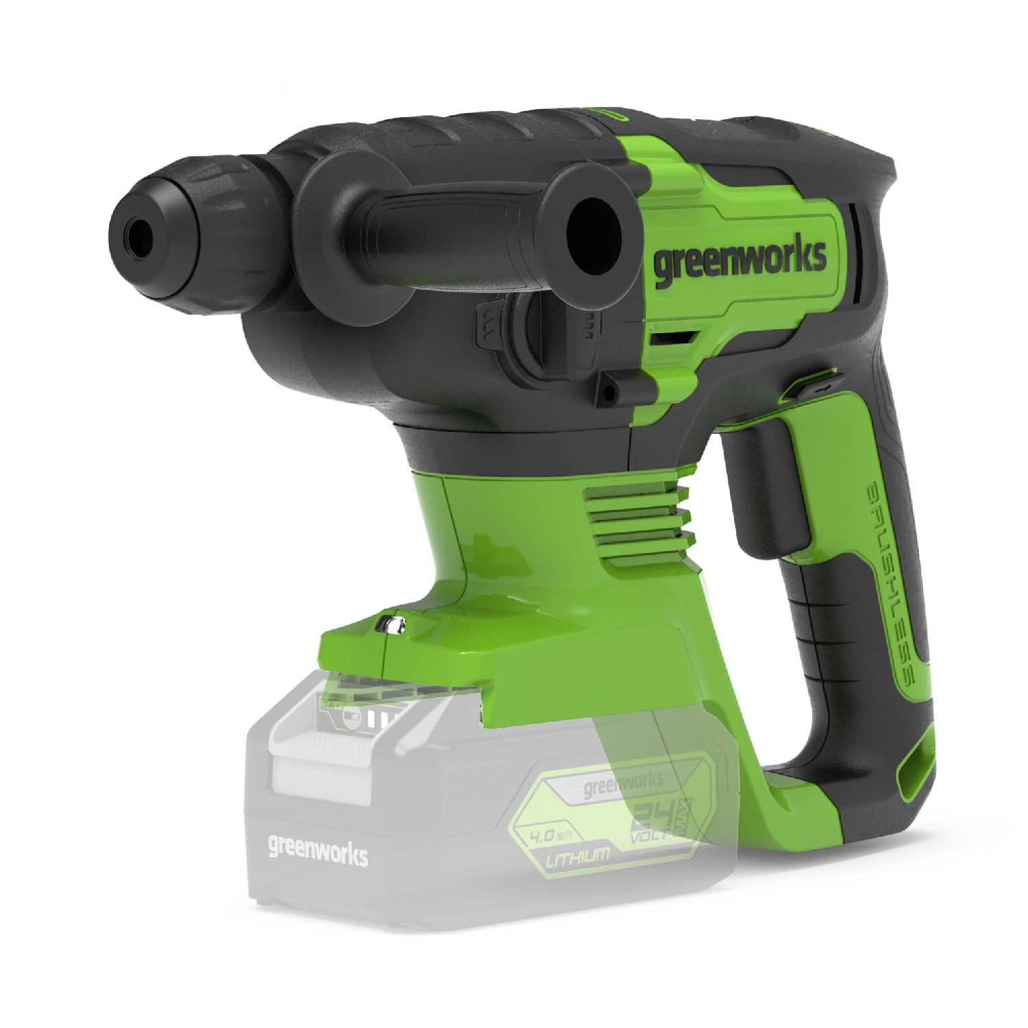 

Аккумуляторная ударная дрель Greenworks Gd24sds2k4