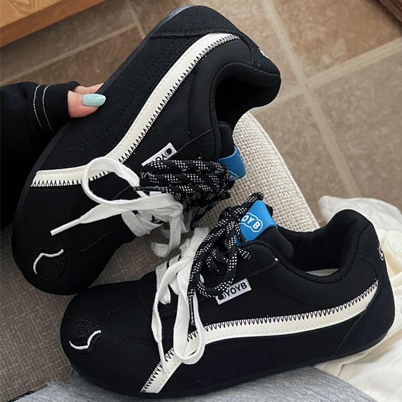 

Дизайнерские детские женские туфли осень новые популярные универсальные маленькие белые туфли нишевые повседневные туфли 39 чёрный