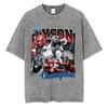 Gewaschenes Vintage Mike Tyson Prime Merch T-Shirt Herrenkleidung Hip Hop Gothic Rock T-Shirt Herren Fitnessstudio Übergroße T-Shirts Oberteile