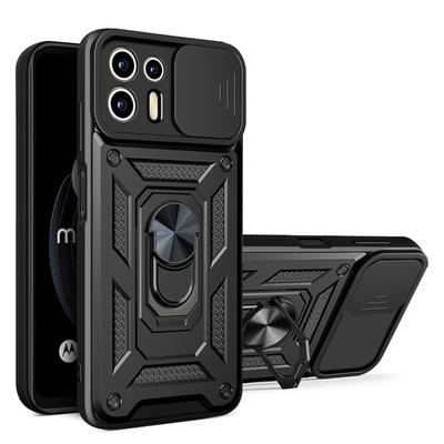 For Motorola Edge 20 Lite Case Armor Slide Camera Lens Protection Funda For Moto Edge 20 Lite Magnetic Holder Ring Stand Cover