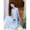 Mishow Embroidered Sleeveless High-Waist Maxi Dress