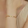 18K Gold Plated Silver Bracelet for Women - High-End, Fade-Resistant, New 2024 Design
