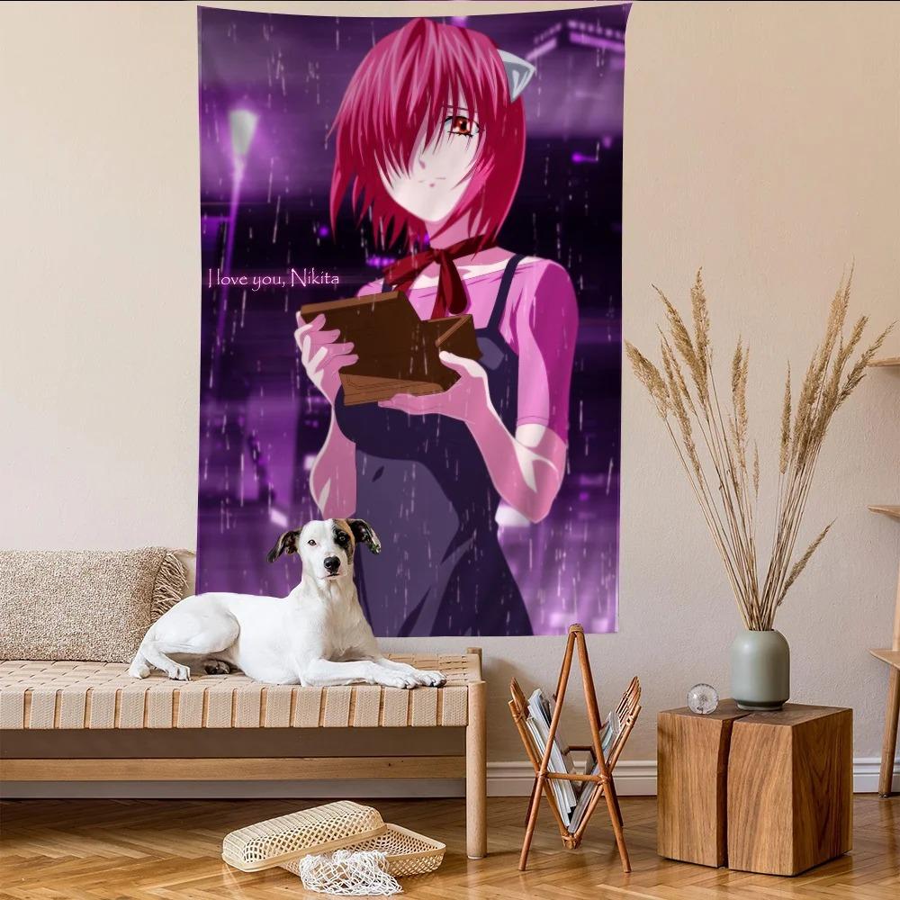 Elfen Lied Anime Colorful Tapestry Wall Hanging Cheap Hippie Wall Hanging Bohemian Wall Tapestries Mandala Wall Hanging Sheets