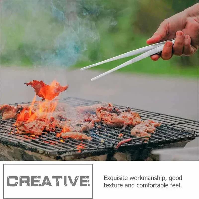 Wielofunkcyjne szczypce do grilla Szczypce do żywności Klips do żywności Gadżety kuchenne Pęseta ze stali nierdzewnej do churrasco Klips Narzędzie do grillowania w formie bufetu