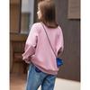Round Neck Pullover Plus Velvet Thickened Sweatshirt for Women Loose and Slim Autumn New Pullover Top