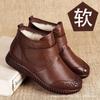 Fashion Winter soft soled non slip flat bottom boots anti cold plush insulation  comfortable versatile cotton boots for daily leisure