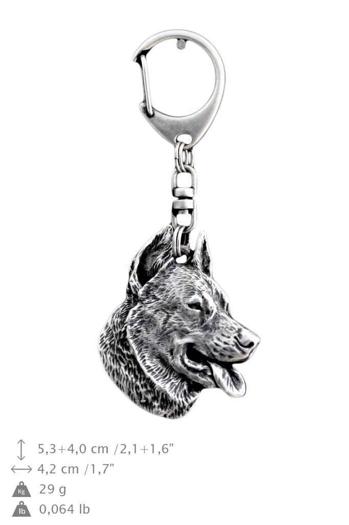 Berger de Beauce, Beauceron, Beauce Schäferhund - Versilberter Schlüsselanhänger mit Hund, Handtaschen-Dekoration, Rucksack-Anhänger von der Marke Art-Dog