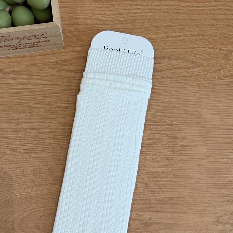 Women's Boneless Pure Cotton Mid-calf Socks, Spring and Autumn Long Socks, Postpartum Socks, Pile Socks