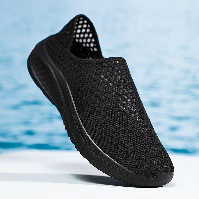 Fashion Breathable Male Sports Shoes Gray Quick-Drying Jogging Light Korean Outdoor Without Leather Stylish Jump Men's Casual Sneakers