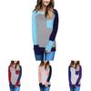 Stylish Casual Womens Long Sleeve Pocket Tshirt With Stitched Color Details