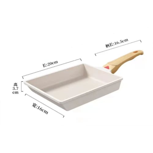 Green Chef Egg Pan, Induction Compatible, Ceramic-Coated Interior and Exterior, Non-Stick, Easy to Clean (White Aluminum)