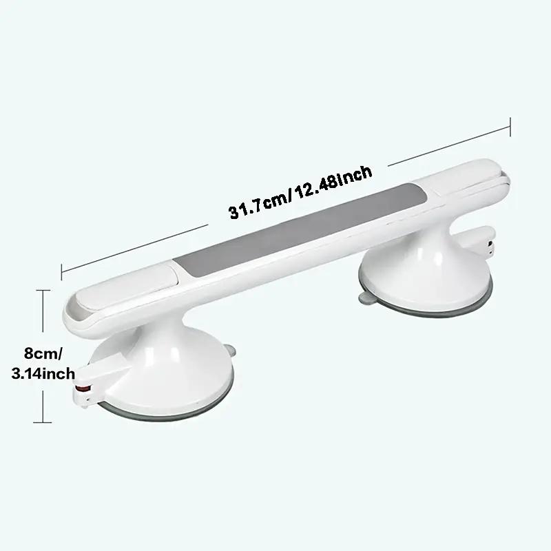 1Pc Elderly Safety Grab Bar - No Drilling Required, Non-Slip Bathroom Handle with Strong Suction Cup, Heavy-Duty Plastic 