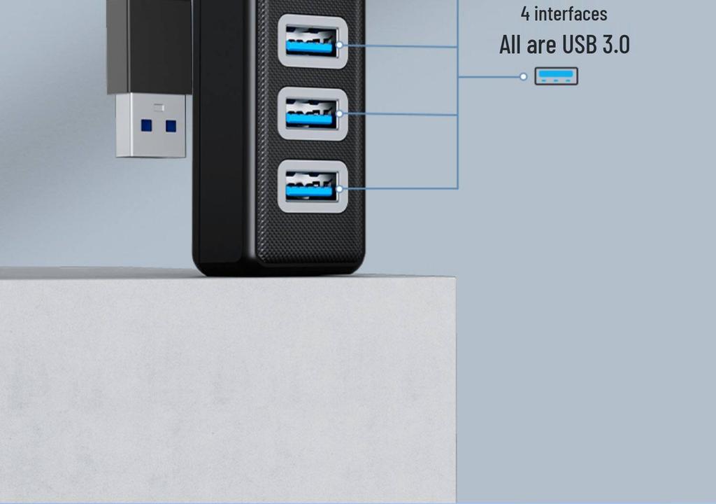 ORICO USB 3.0 4-Port Multi-Port Extension Adapter