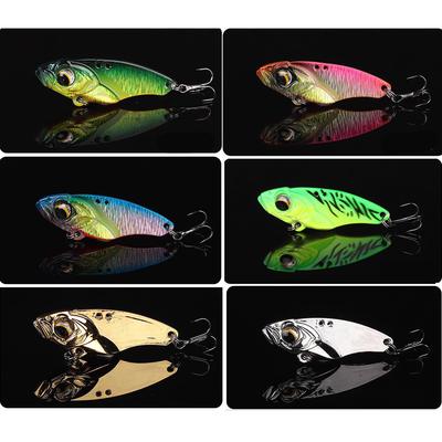 High Simulation Lure Zinc Alloy Sinking Lure Bait 7g/14g For Sea Bass Sequined Bionic Bait With 2 Treble Hook For Bass Panfish