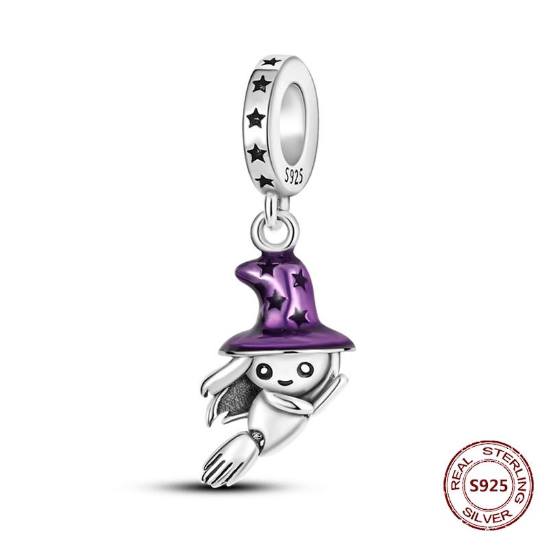 Chameleon Luminous Firefly Charm Fit  S925 Original Bracelets Butterfly S925 Silver Beads For DIY Jewelry Birthday Gift