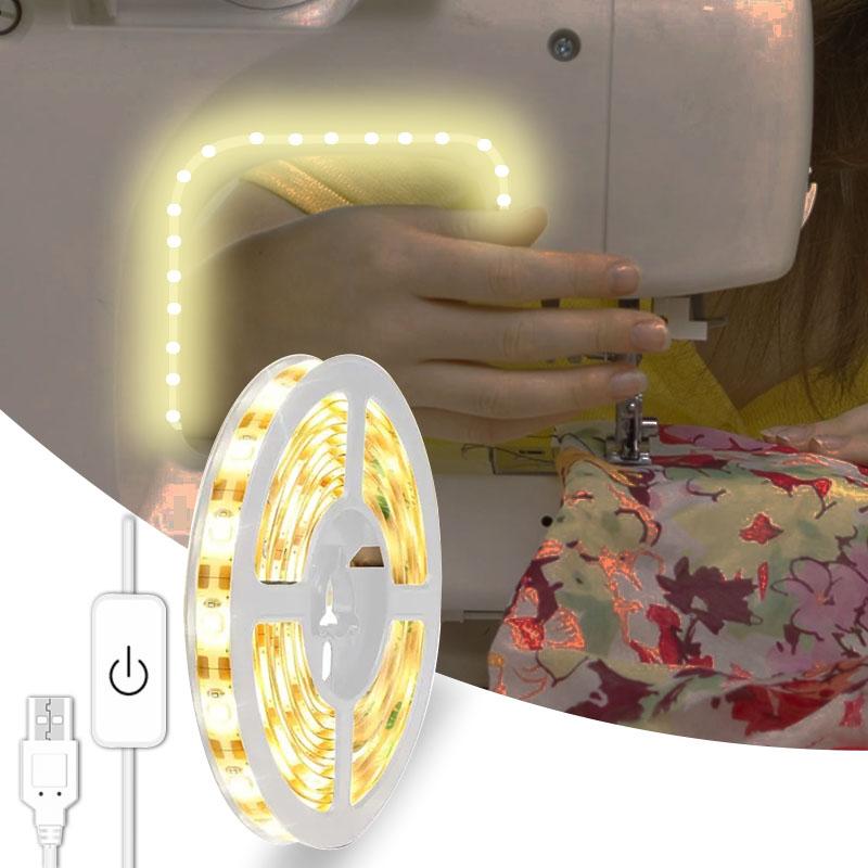 2835 LED Strip Light Touch Sensing 5V USB LED Flexible Lights Tape Ribbon Backlight For Room Cabinet Sewing Machine Lighting