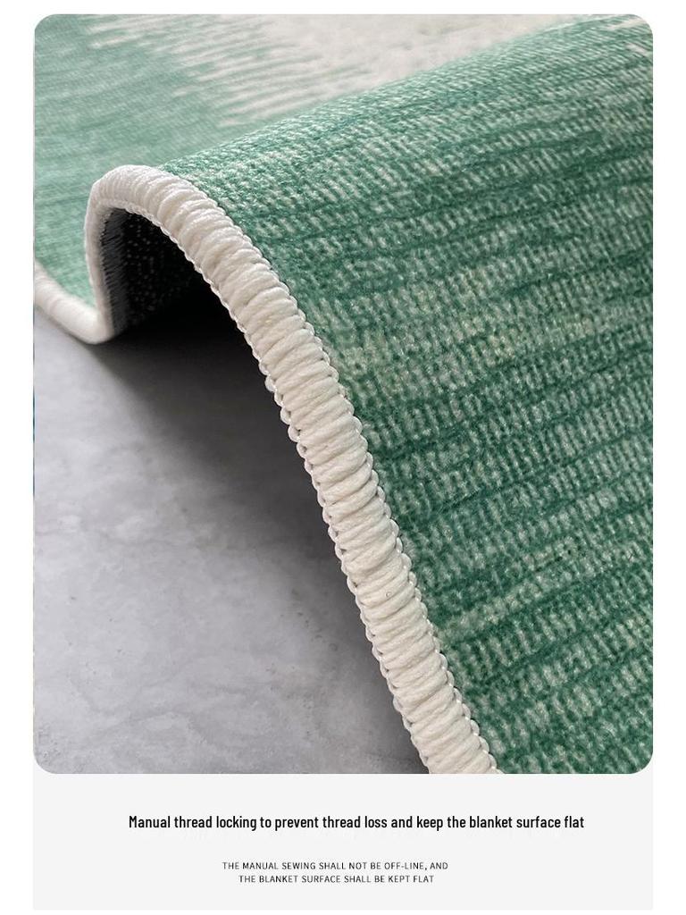 Wabi-Sabi Loop Pile Carpet: Non-Slip Floor Mat for Living Room, Light Luxury Coffee Table, and Bedroom Decor