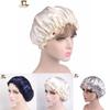 Luxurious Satin Sleep Night Cap For Curly Hair Beauty Salon Head Cover Bonnet Hat