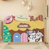 Cute Pet Door Mat Door Scraping Dirt Mat Household Non-slip Wear-resistant Clipped Silk Floor Mat