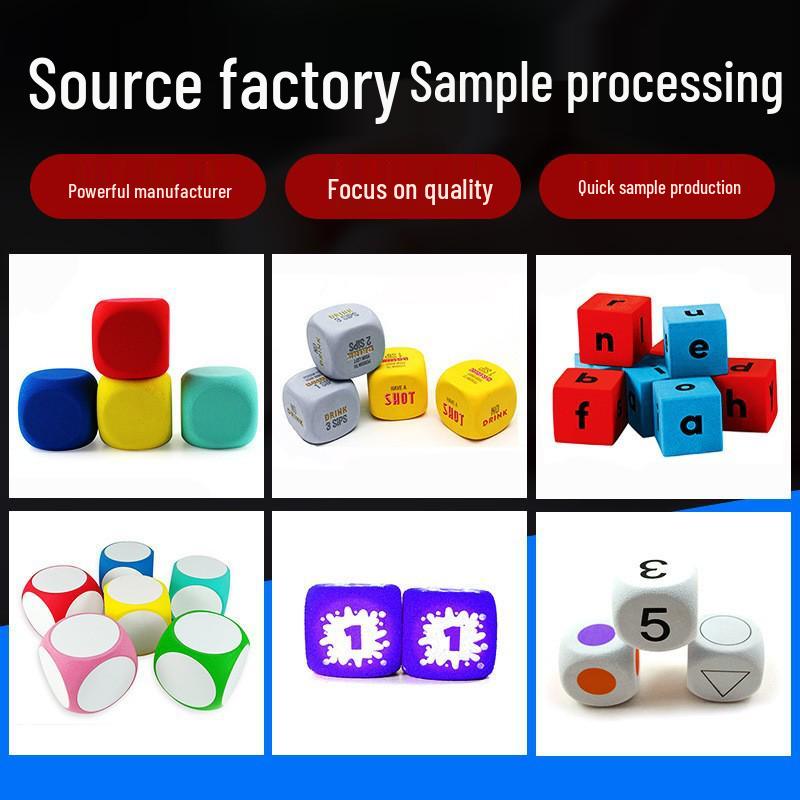 Multicolor Erasable EVA Dice – Creative Educational Toys for Classrooms
