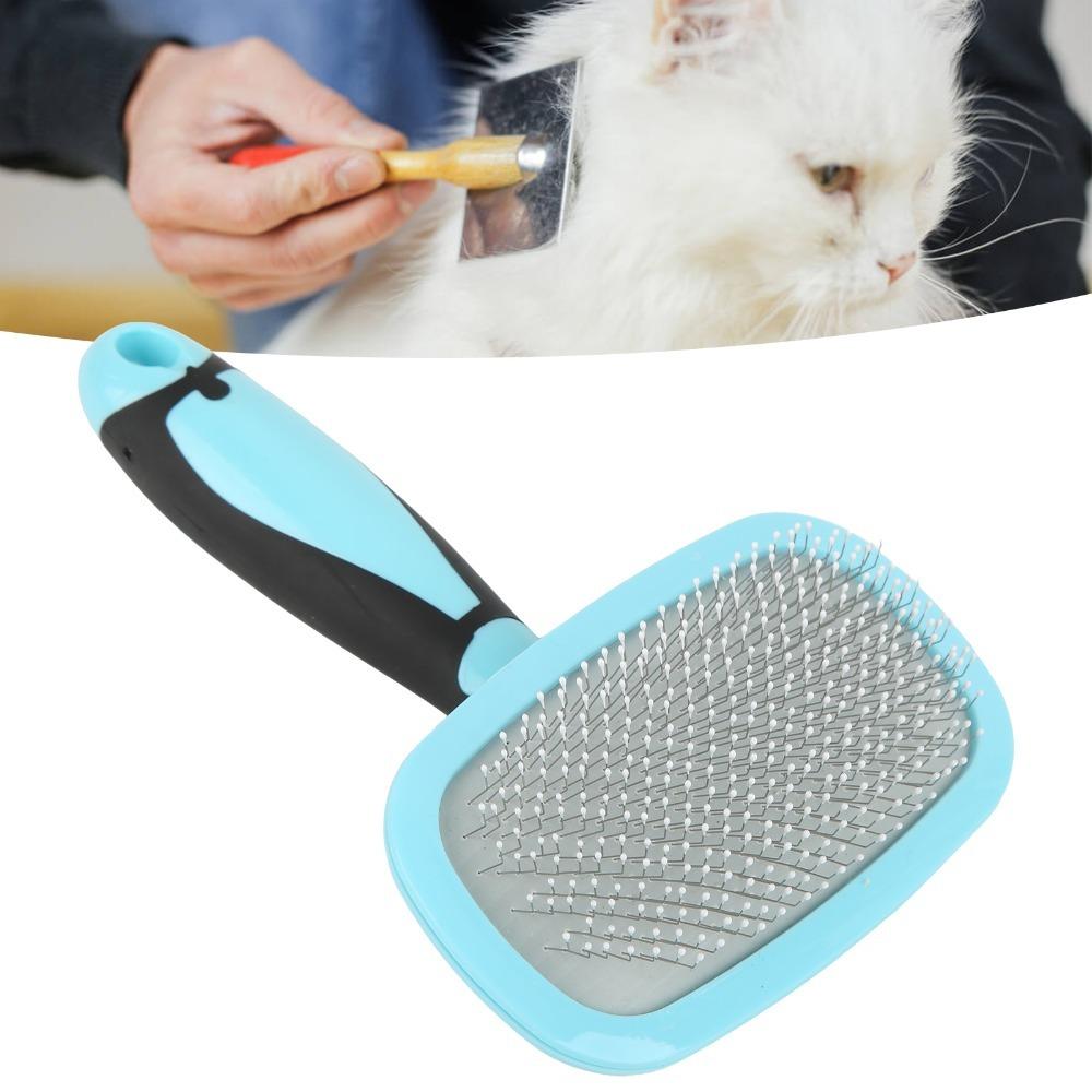 360° Rotatable Cat Slicker Comb Stainless Steel Needle Pet Care Tool  for Cats Dogs Hair Removal