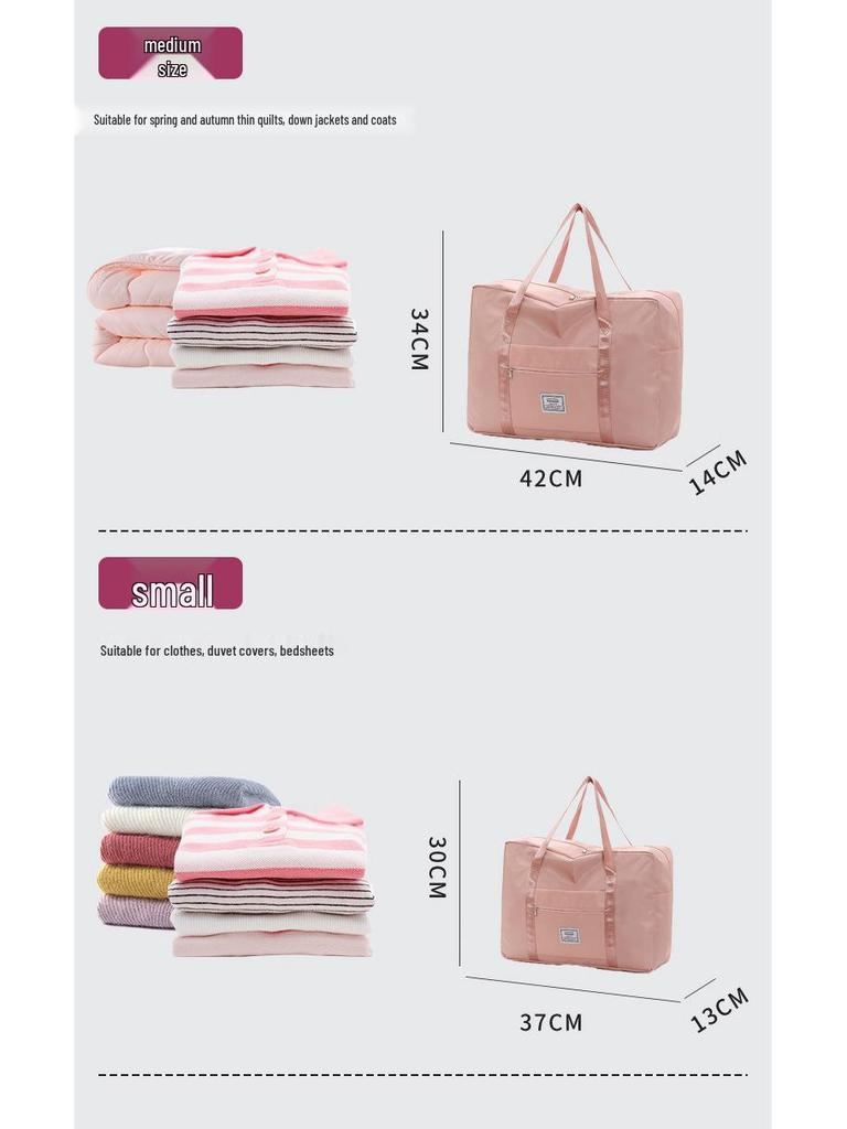 Large Capacity Foldable Travel Organizer Duffel Bag for Women