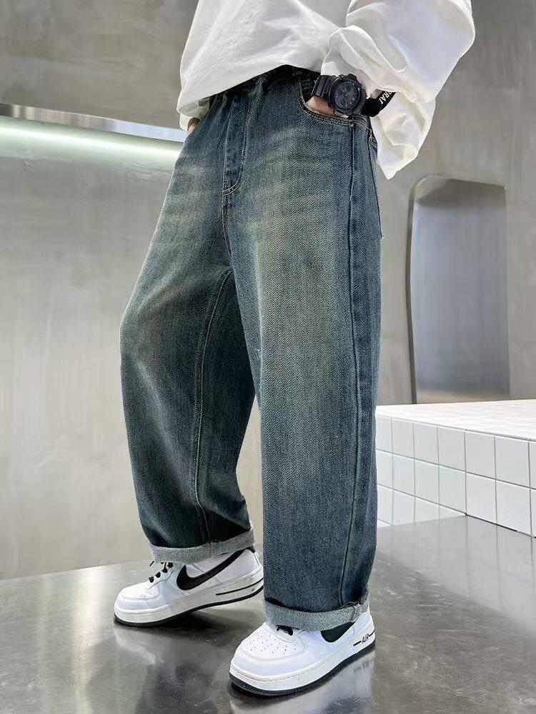 Boys' Casual Spring/Autumn Long Jeans - Children's Wear