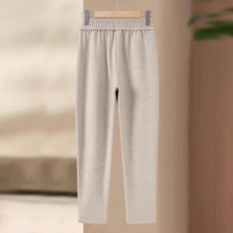LANGSHA Women's Elastic Waist Straight Leg Pants