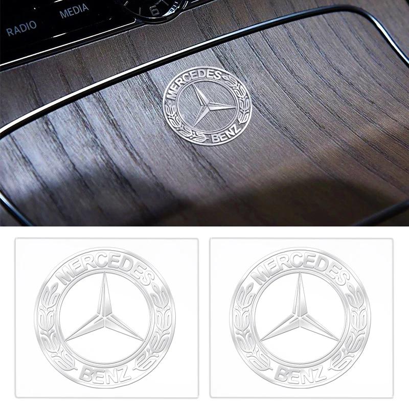1 pz Metallo Styling Auto Emblema Auto Adesivo Per Mercedes Benz W212 W213 W205 AMG W177 V177 W247 W176 GLA GLC X253 W166 Articoli Auto