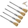 5pcs Nail Drill Bit Cleaning Brush Brass Wire Grinding Head Cleaner Brush Manicure Tool