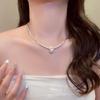Silver Pearl Beaded Pendant Necklace - Elegant Sweater Chain for Women