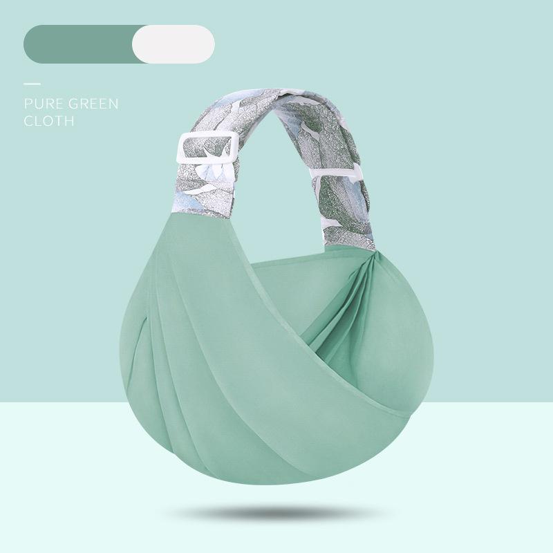 

Регулируемый удобный хлопковый рюкзак для грудного вскармливания, многофункциональный слинг-кенгуру зелёный