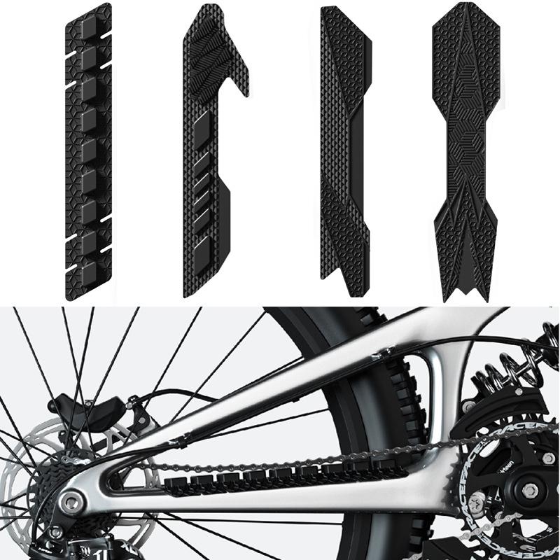 Bicycle Chainstay Guard: Silicone Sticker for Mountain & Road Bikes