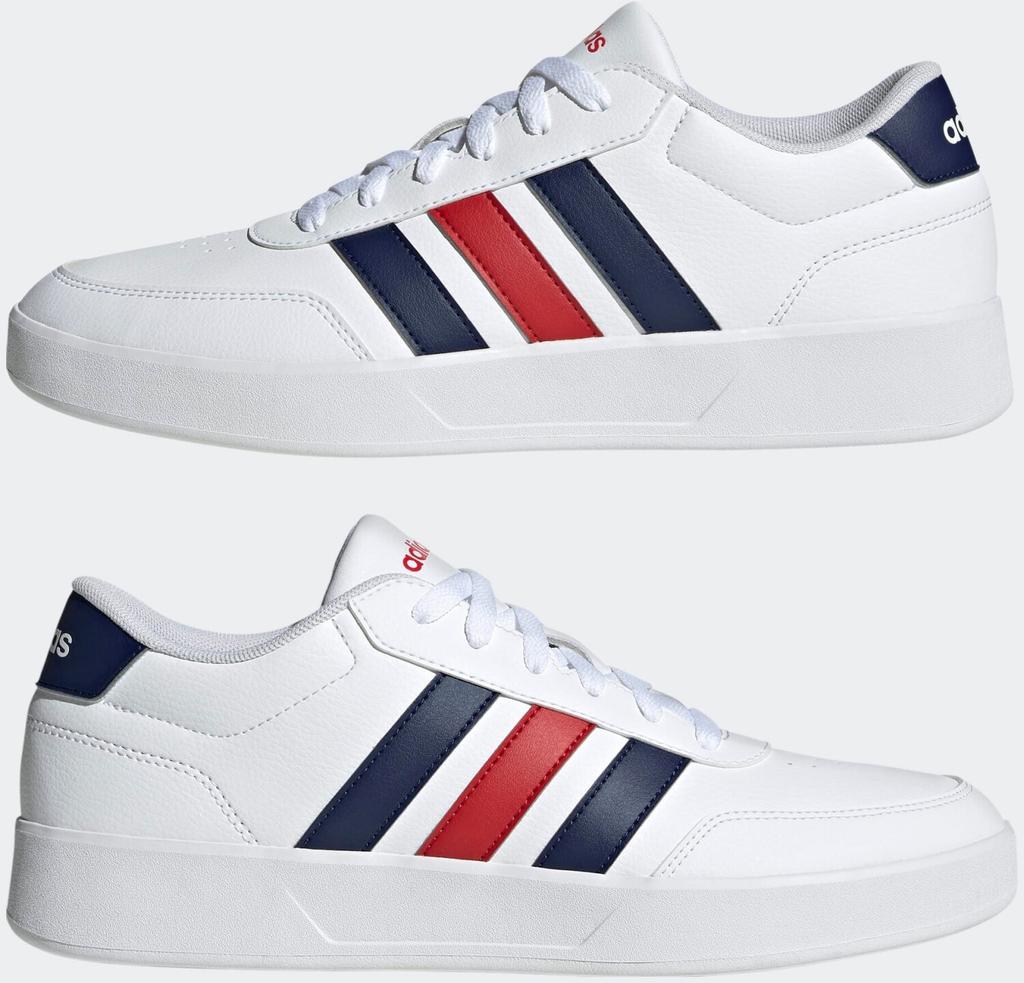 Кроссовки Adidas Breaknet 3.0 cloud white/navy/better scarlet