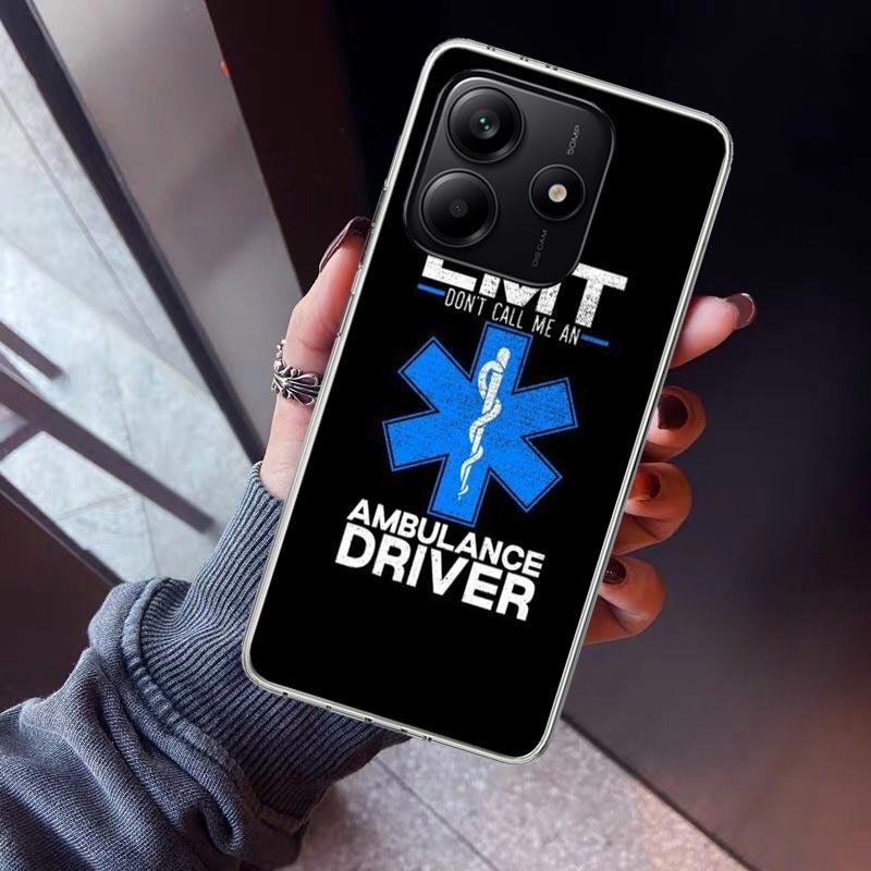 EMT EMS Medical Rescue Phone Case For Xiaomi Redmi Note 15 14 14S 13 12S 12 Pro Plus 11S 11 10S 10 4G Cover 11E 11T 5G Print Fun