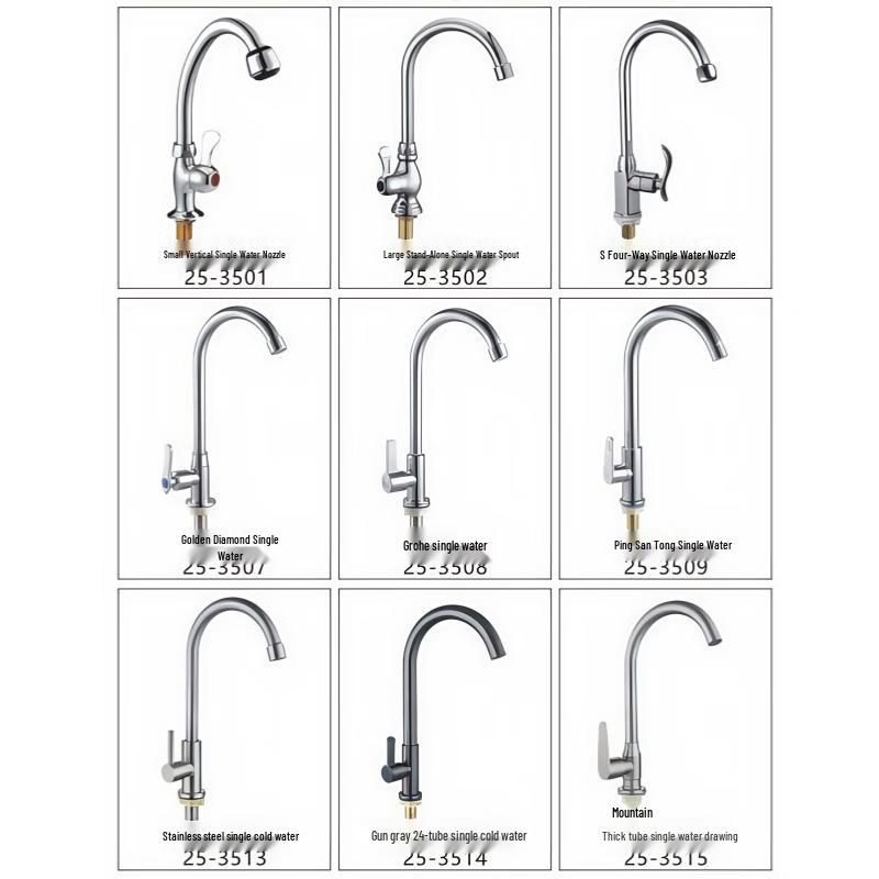 Rubinetto Monocomando Acqua Fredda in Acciaio Inossidabile Minxi