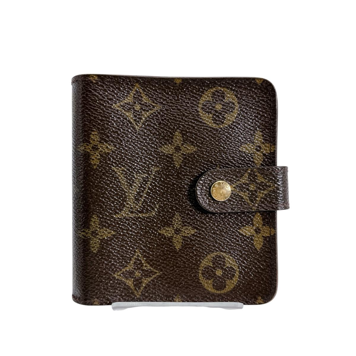 

LOUIS VUITTON Monogram Compact zip wallet Monogram canvas Brown unisex M61667 Used