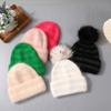 Hat For Women Angora Rabbit Fur Beanies With Natural Raccoon Fur Pompom Hats Winter Knitted Warm Silver Wire Female Cap